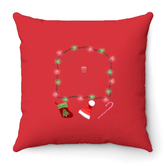 Most Likely To Ride Rudolph Funny Christmas Throw Pillows