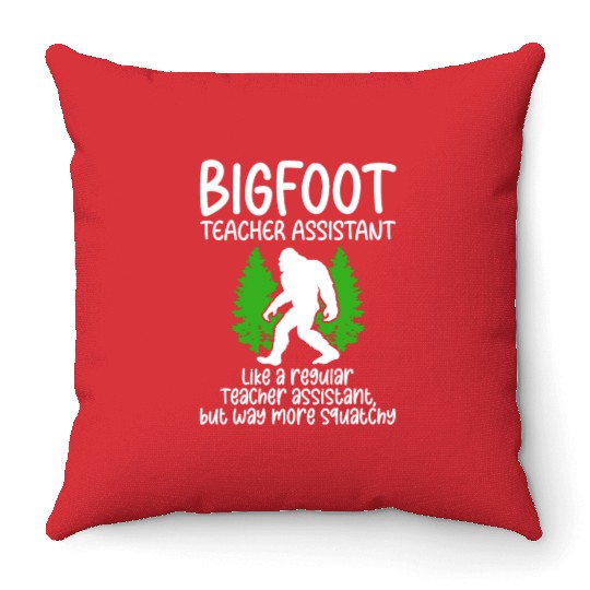 Bigfoot Party Supplies Bigfoot Teacher Assistant Throw Pillows