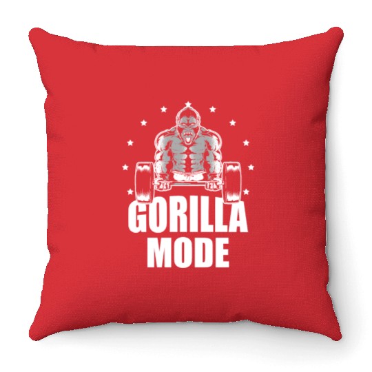 Gorilla Mode Monkey Whisperer Animal Zookeeper Throw Pillows