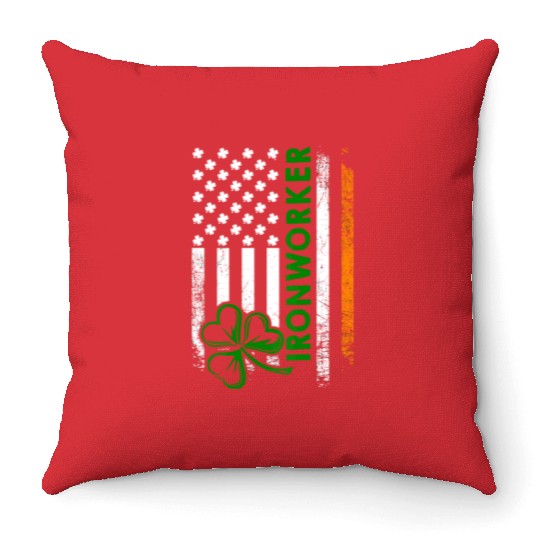 Im An Irish Ironworker Ironworker Throw Pillows