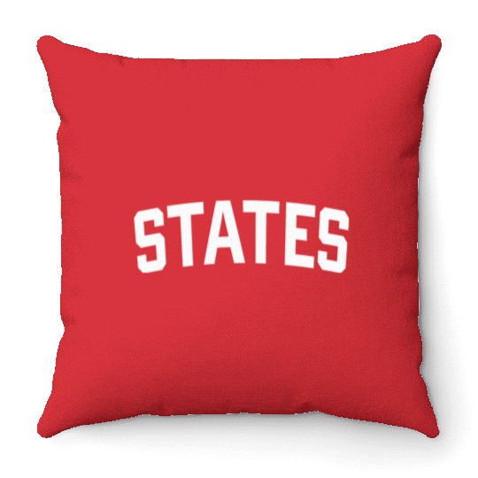 United States Coach Trend Throw Pillows Short Sleeve