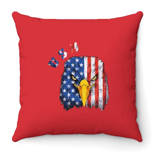 USA - Bald Eagle Throw Pillows