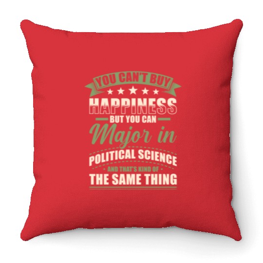Political Science Major Throw Pillows