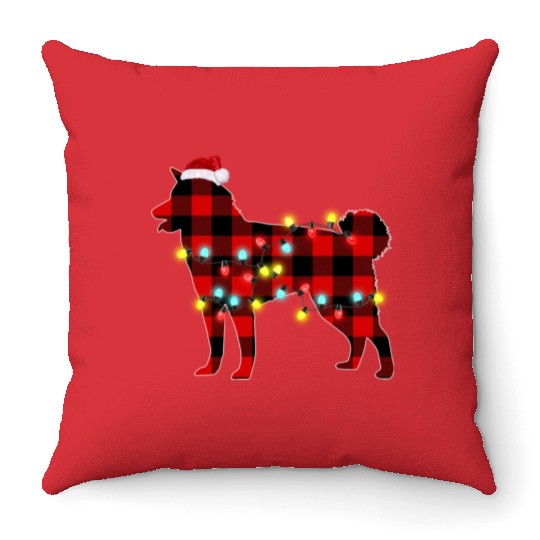 Shiba Inu Christmas Dog Lover Pajamas Throw Pillows
