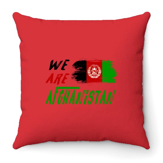We are Afghanistan Throw Pillows