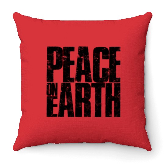 Peace on Earth - planet Throw Pillows