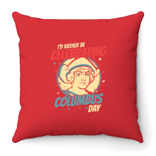 Columbus Day 1492 Throw Pillows