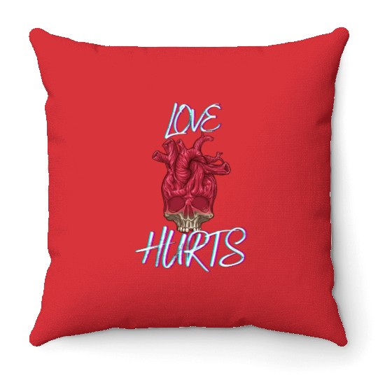 Love Hurts Throw Pillows
