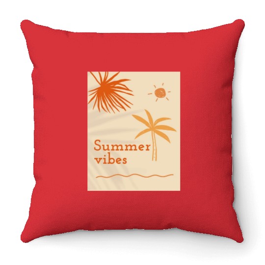 Natural design Throw Pillows