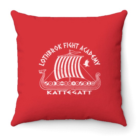 Lothbrok Fight Academy Kattegat Vikings Floki Throw Pillows