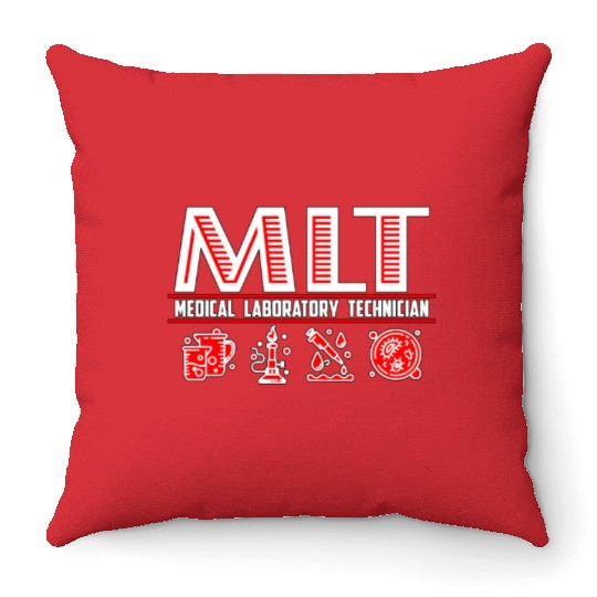 Lab Technician Medical Laboratory Science Medical Throw Pillows