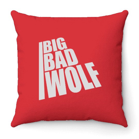 big bad wolf quote Throw Pillows