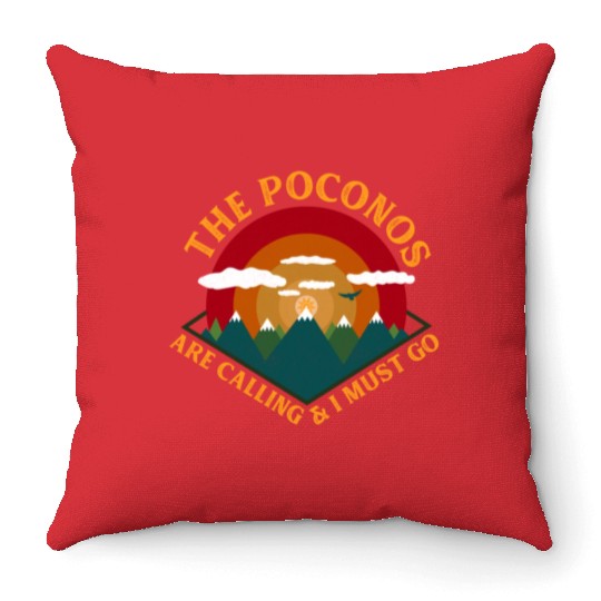 Pocono Mountains Pennsylvania Throw Pillows