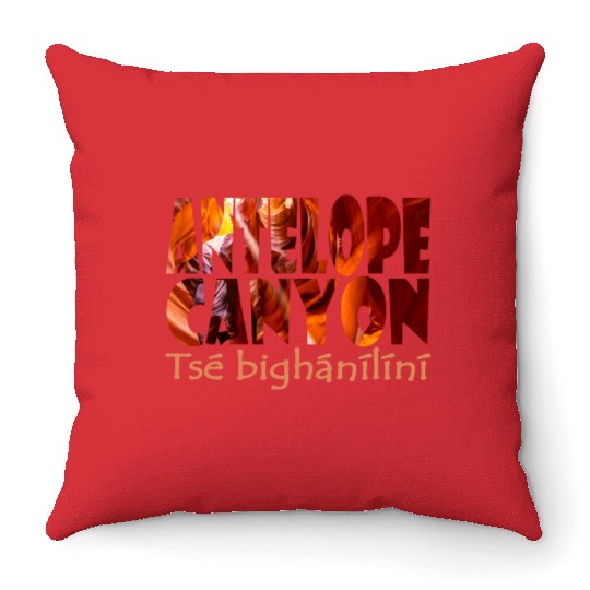 Antelope Canyon In Arizonna Natural Wonder Gift Throw Pillows