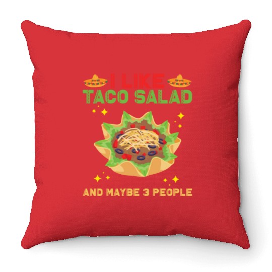 Fish Tacos Throw Pillows