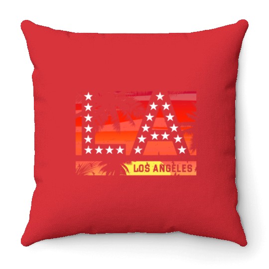 Los Angeles LA California Gift Throw Pillows
