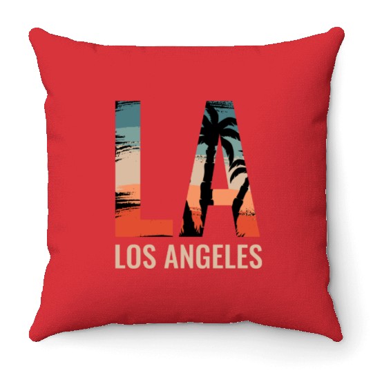 Los Angeles LA California Gift Throw Pillows
