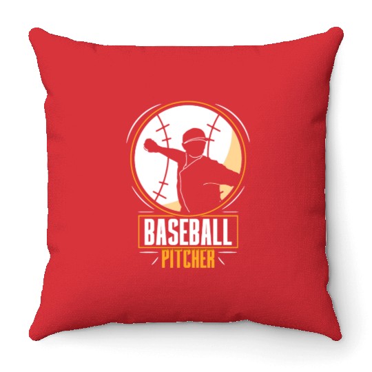 Baseball Pitcher Hobby Player Sayings Throw Pillows