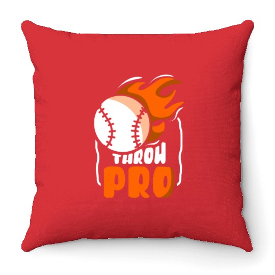 Throw Pro Baseball Pitcher Hobby Player Sayings Throw Pillows