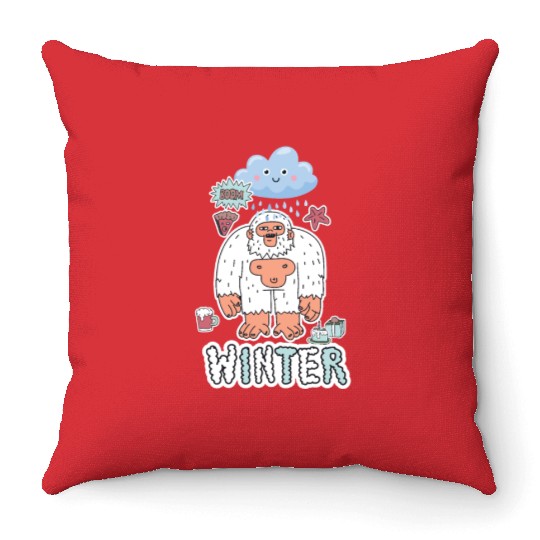 Gift christmas cute Rejeki Throw Pillows