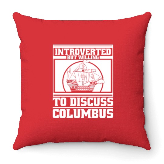 Columbus Day 1492 Throw Pillows