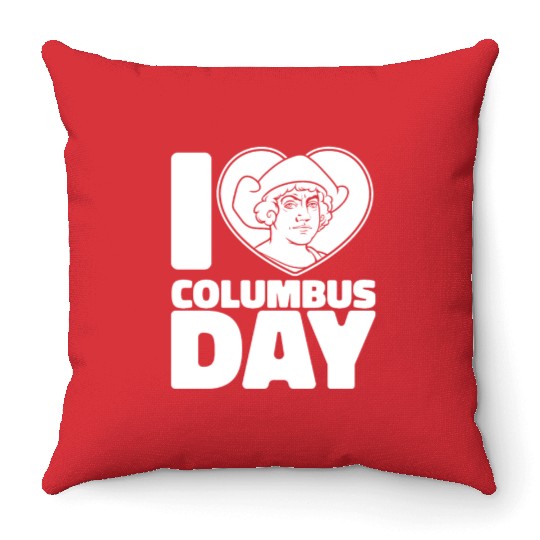 Columbus Day 1492 Throw Pillows