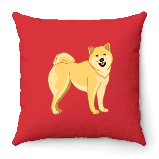 Shiba Inu Cute Puppy Dog Owners Pet Lover Gifts Throw Pillows