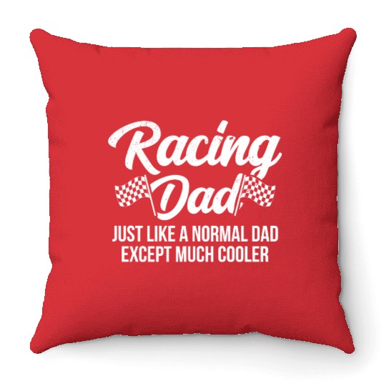 Pit Crew Throw Pillows Checkered Flag Throw Pillows Car Racing