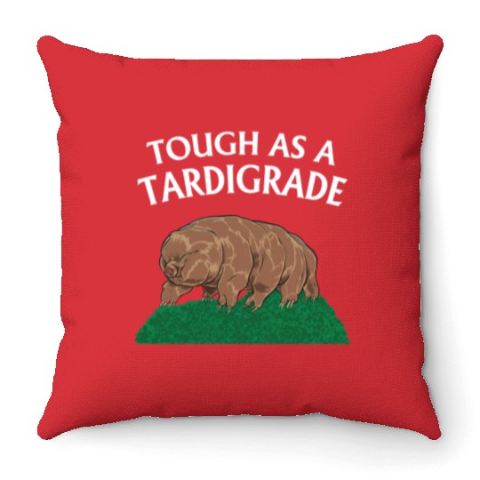 Touch As A Tardigrade Tardigrade Throw Pillows