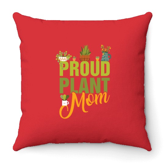 Plant Mom Throw Pillows
