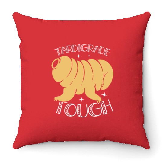 Tardigrade Tough Moss Piglet Science Tardigrade Throw Pillows