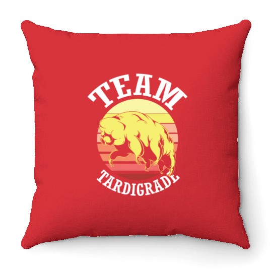 Team Tardigrade Moss Piglet Science Tardigrade Throw Pillows