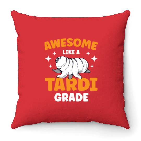 Awesome Like A Tardigrade Science Lover Tardigrade Throw Pillows