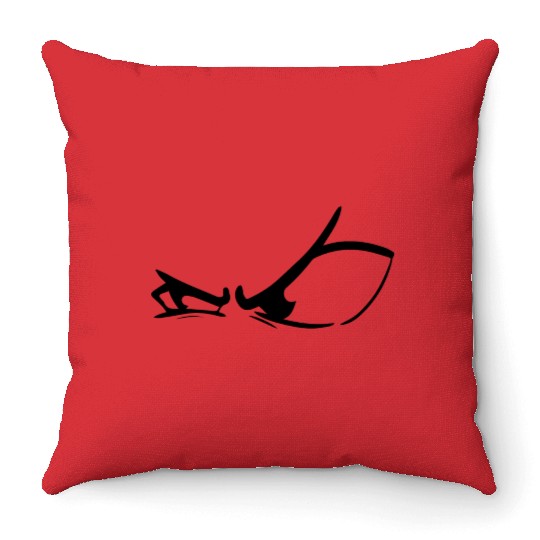 Angry eye art Throw Pillows design for Boys & Girls