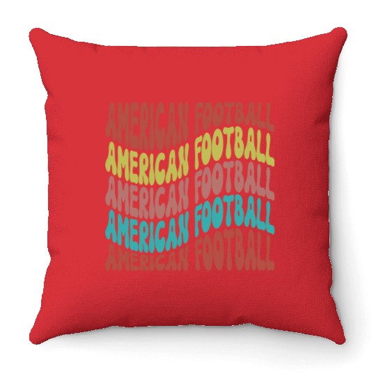 american Football Fan Throw Pillows, Cute Game Day Throw Pillows
