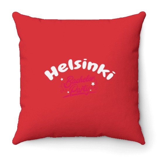 Bachelor Party Throw Pillows Helsinki Pre Wedding