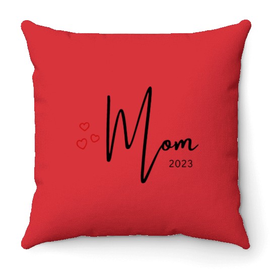 Mom 2023 - Mom to be in 2023 Throw Pillows