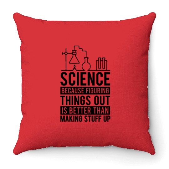 Figuring Things Out Science Teacher Student Gifts Throw Pillows