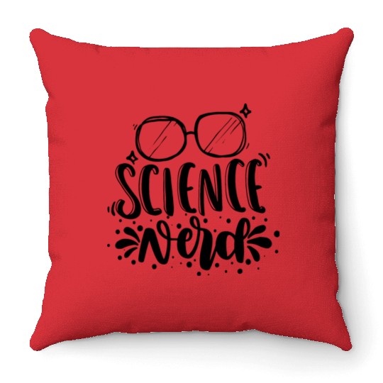 Science Nerd Geek Teacher Student Gift Ideas Throw Pillows