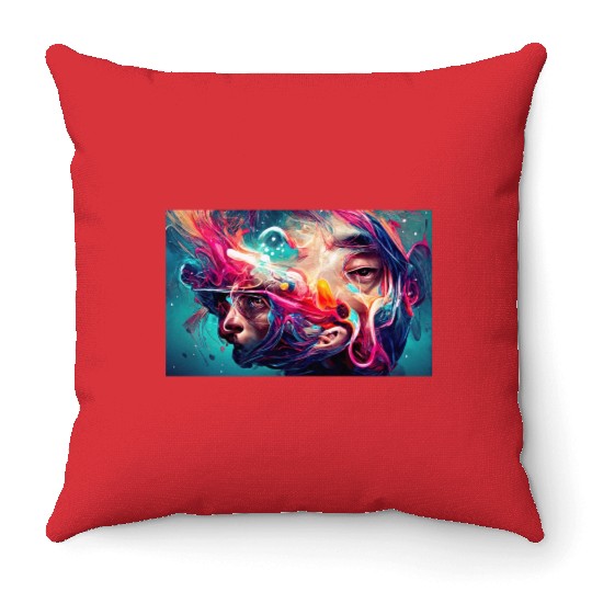 Ai Art Throw Pillows