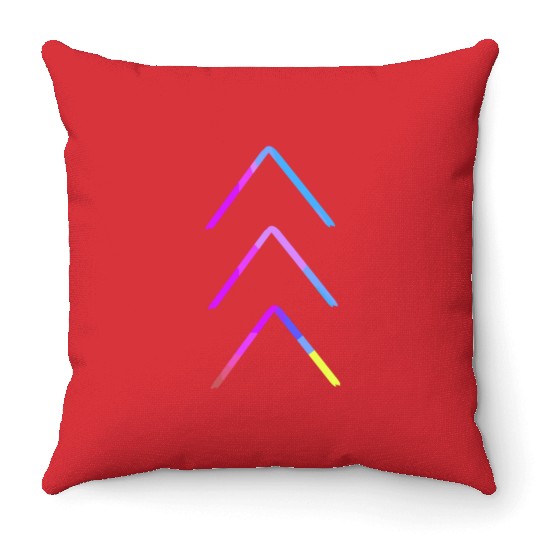 Down Syndrome Awareness 3 Arrow Support Throw Pillows