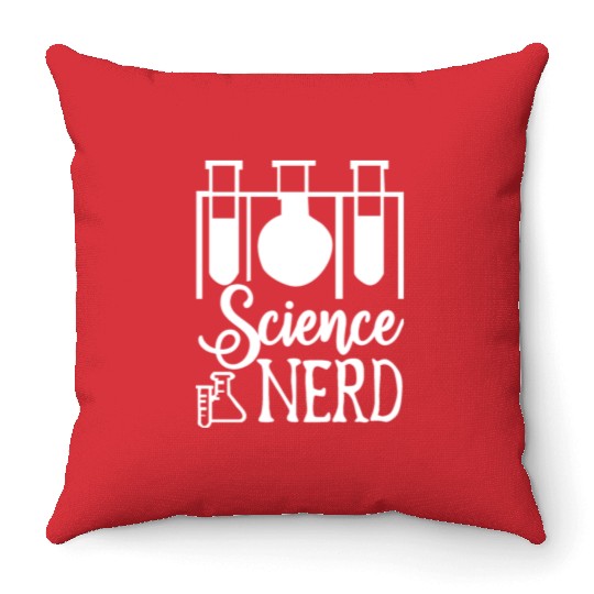 Science Nerd Geek Teacher Student Gift Ideas Throw Pillows