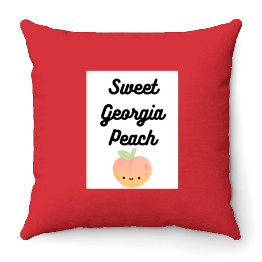 Sweet Georgia Peach Throw Pillows