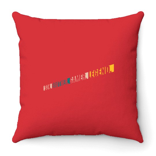 son brother gamer legend Throw Pillows
