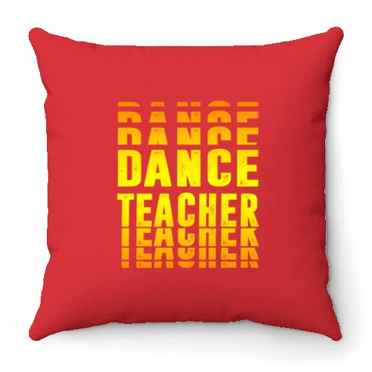 Dance Teacher design Throw Pillows