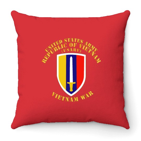 Army US Army Vietnam USARV Vietnam War Throw Pillows