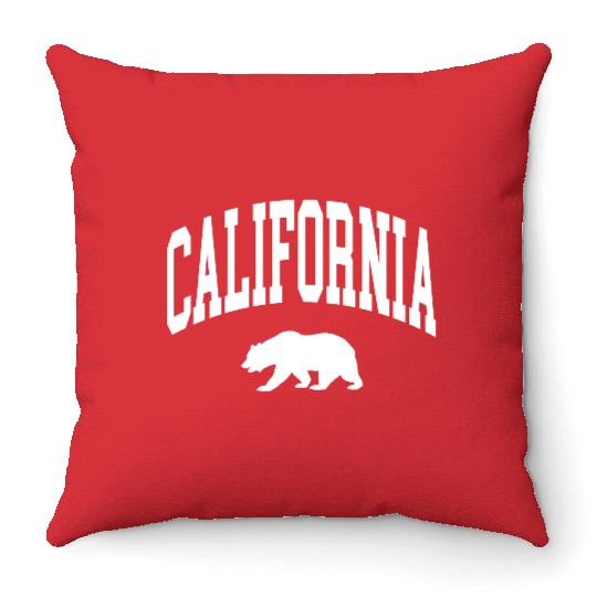 California Bear Throw Pillows