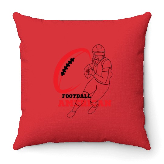 American Football Game Day Throw Pillows, Football Throw Pillows