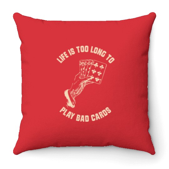 Poker Casino Poker Player Gambling Roulette Throw Pillows