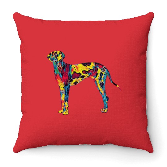 Big Dog Great Dane Throw Pillows